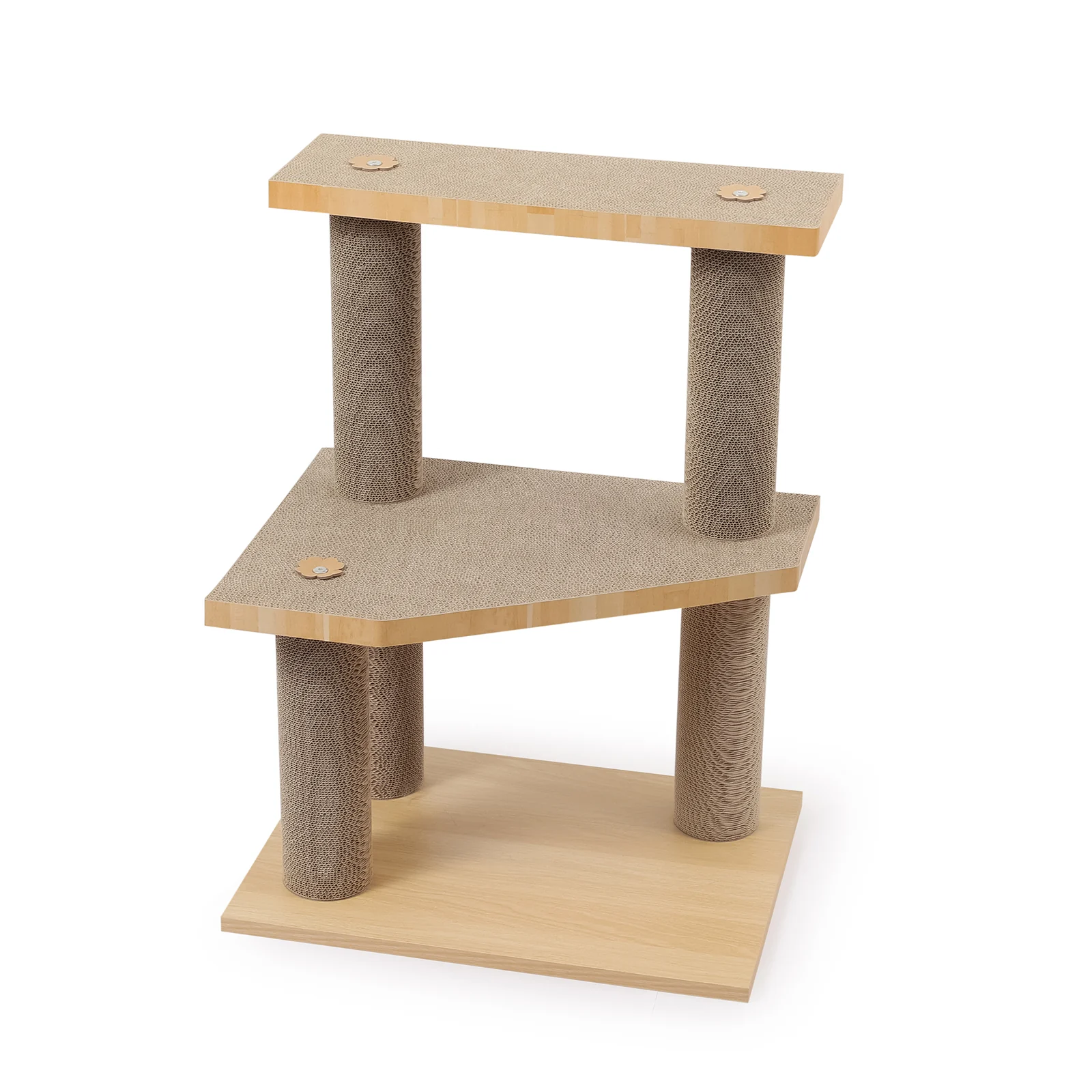 multi level cat tree corrugated cardboard cat tree view 03 01