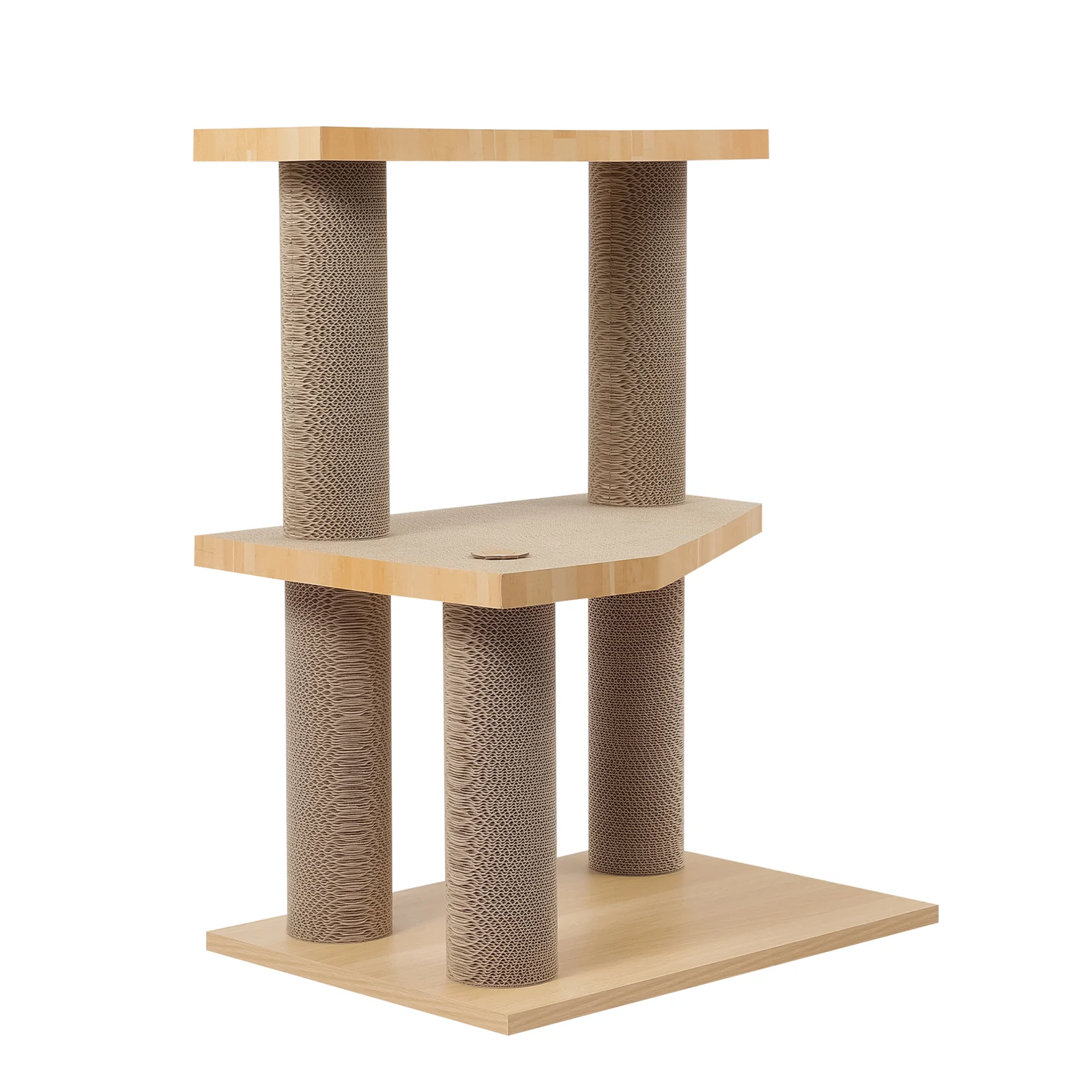 multi level cat tree corrugated cardboard cat tree view 05 01