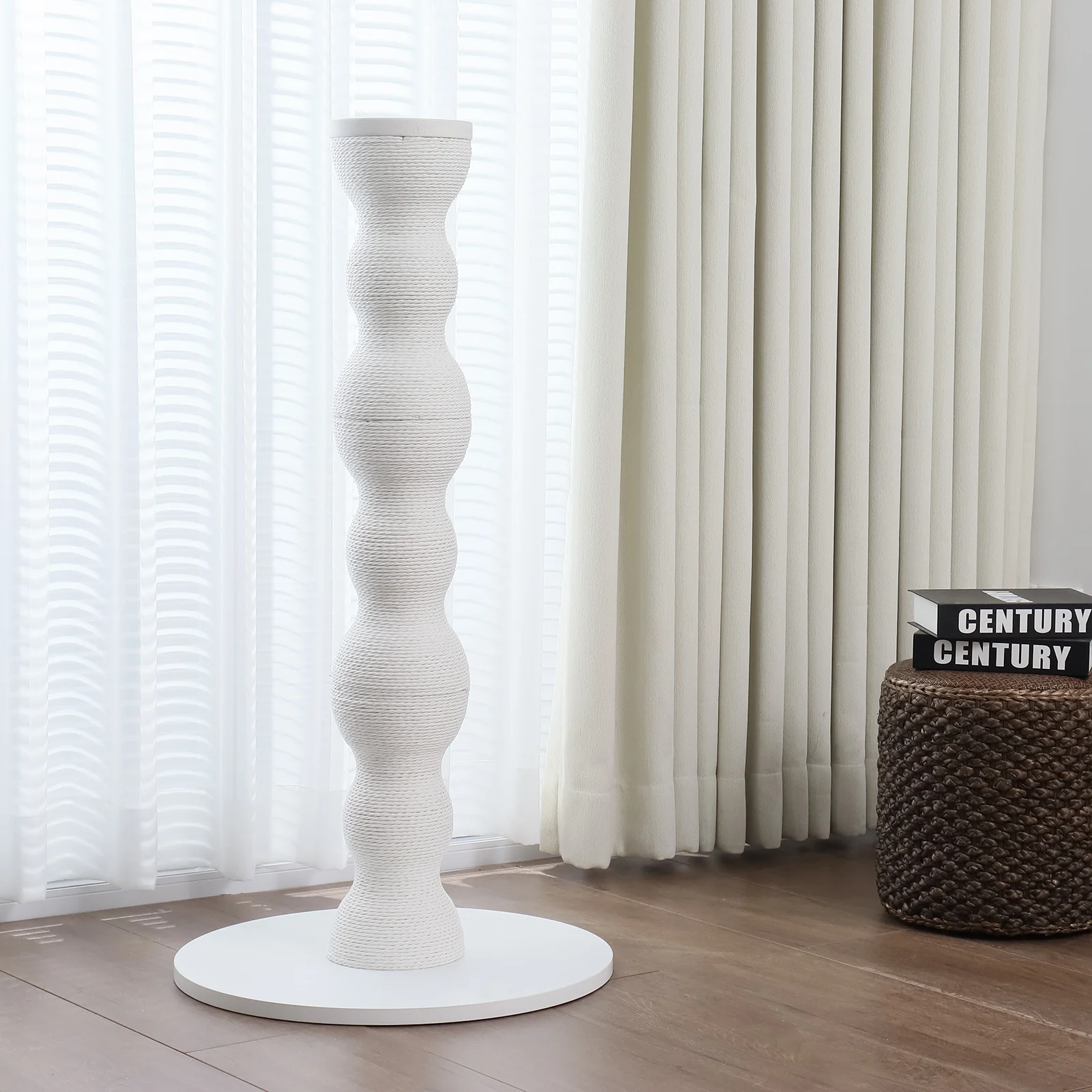 CT13 Foldable Roman Column Corrugated Cardboard Cat Scratcher Post for Cats