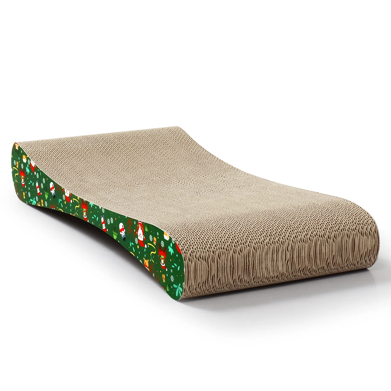 christmas flat cat scratcher christmas corrugated cardboard cat scratcher view 06 01