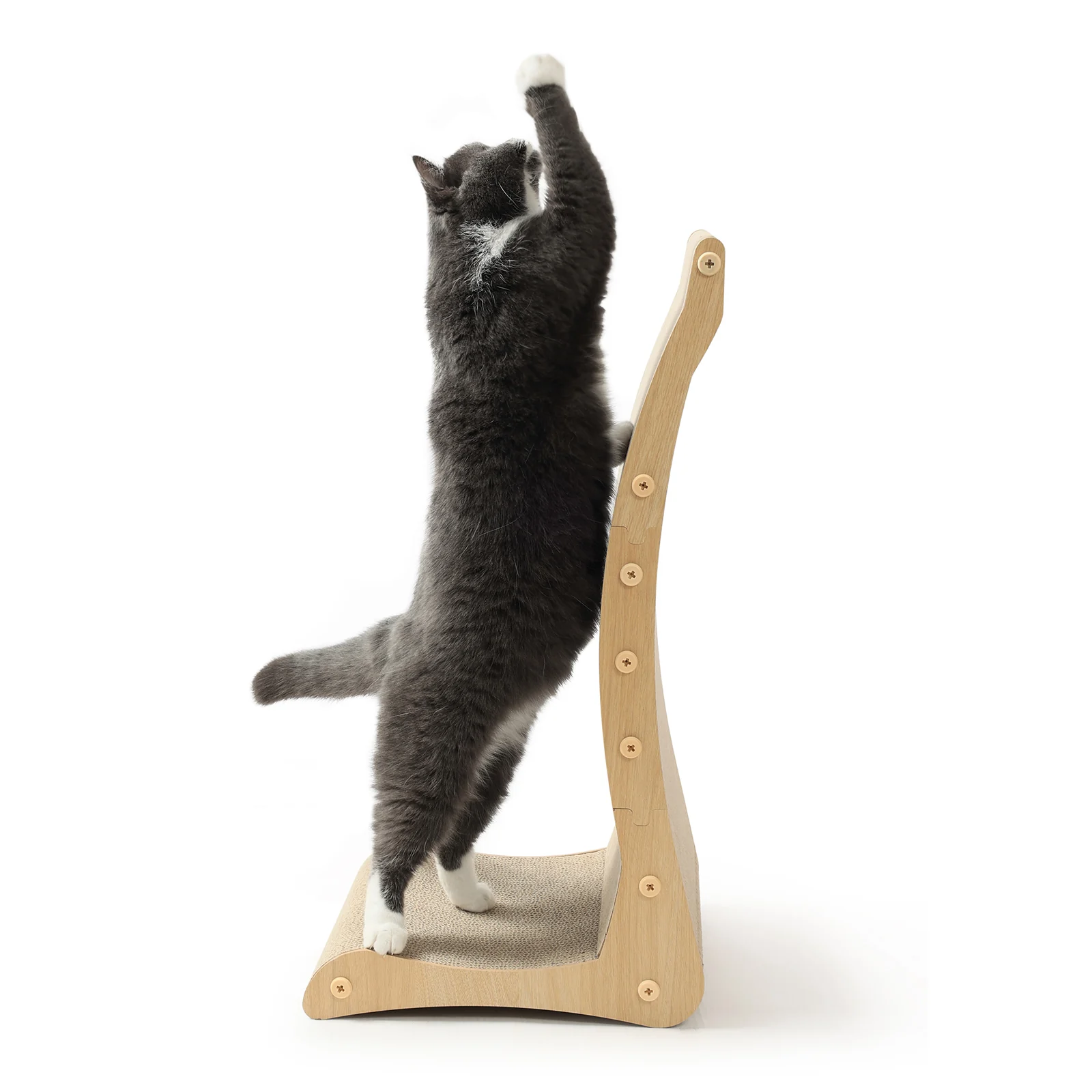 l shape wall cat scratcher corrugated cardboard cat scratcher view 05 01