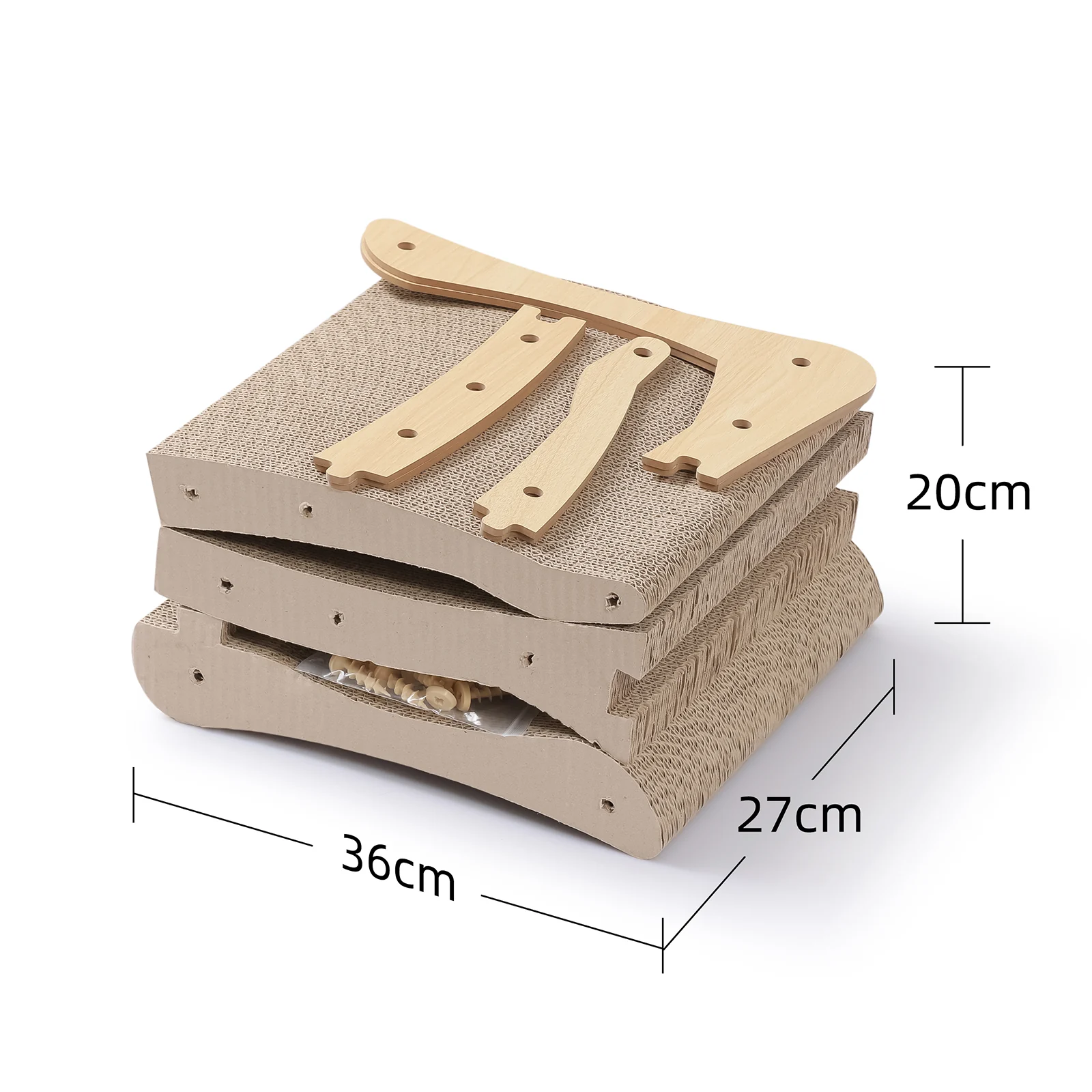 l shape wall cat scratcher corrugated cardboard cat scratcher view 06 01