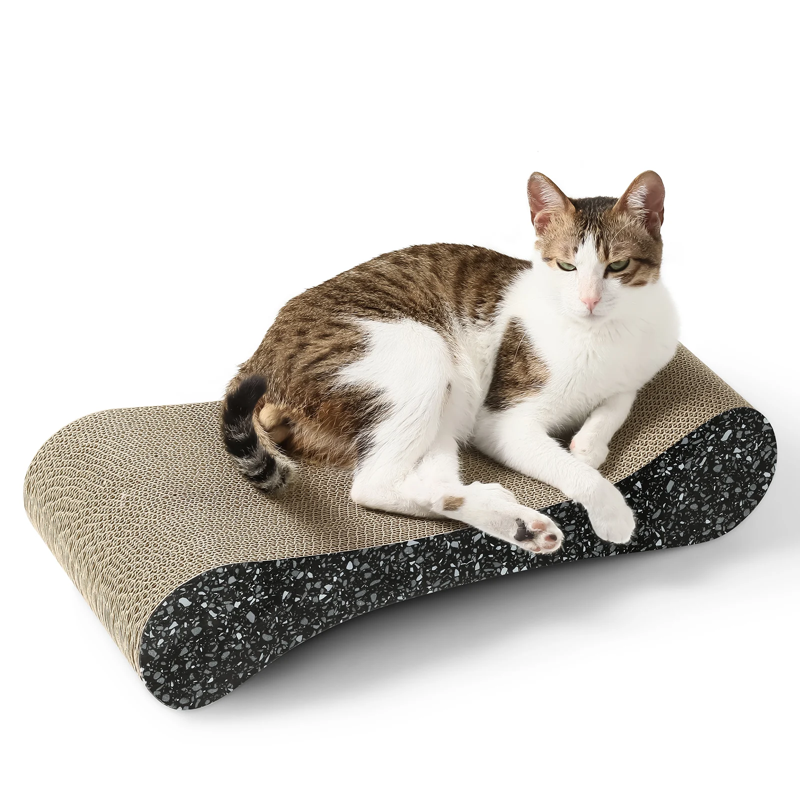 bone shaped cat scratcher corrugated cardboard cat scratcher view 10 01