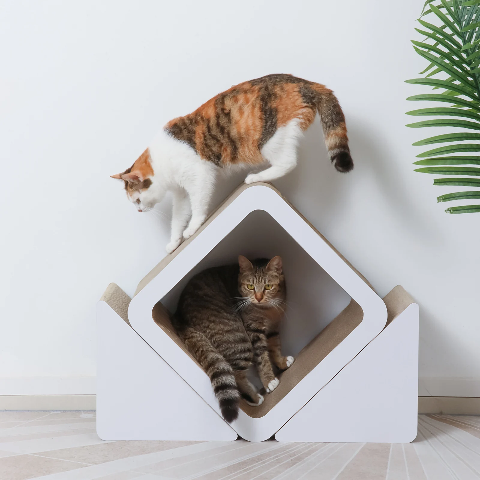 3 in 1 cat scratcher set corrugated cardboard cat scratcher set view 04 01