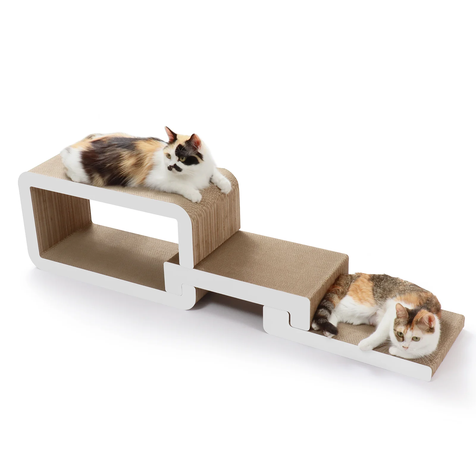 step cat scratcher set corrugated cardboard cat scratcher set view 10 01