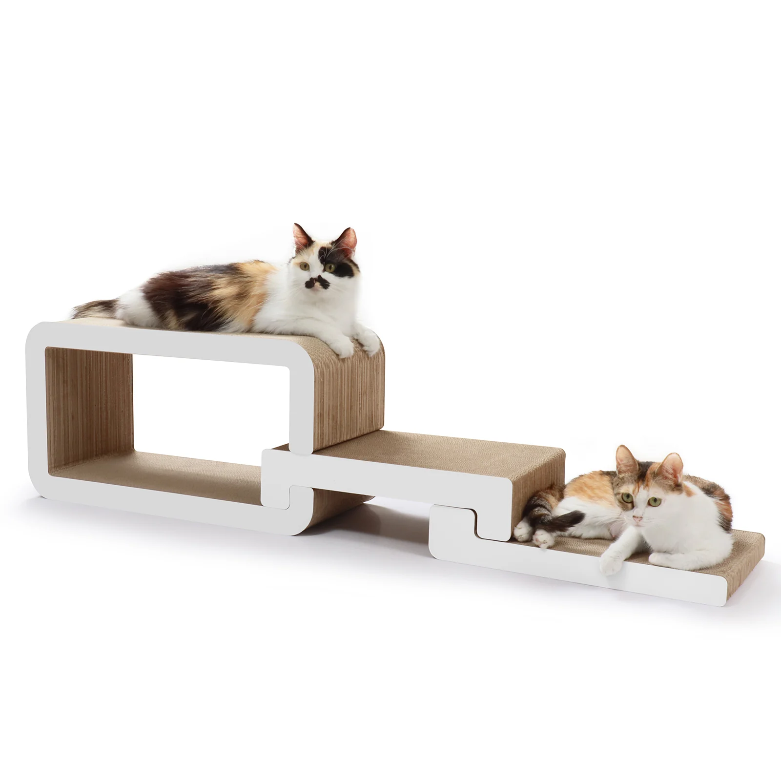 step cat scratcher set corrugated cardboard cat scratcher set view 11 01