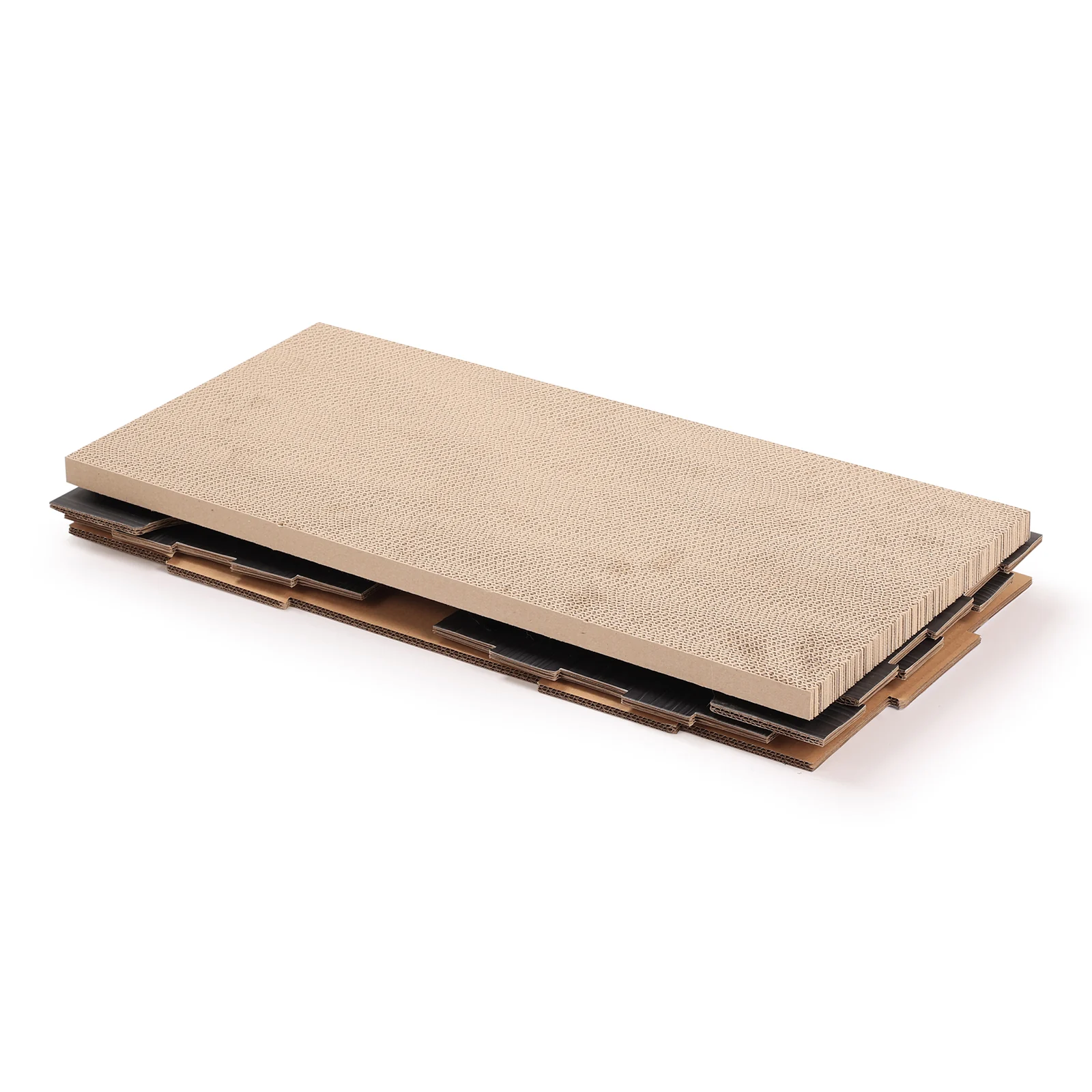 rectangle cat bed corrugated cardboard cat bed view 04 01