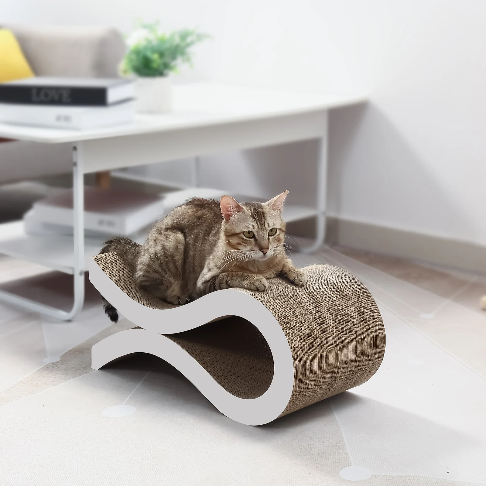 flying fish cat bed corrugated cardboard cat bed view 03 01