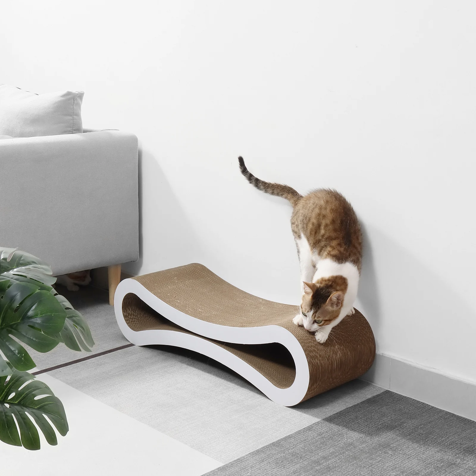 figure 8 cat bed corrugated cardboard cat bed view 11 01