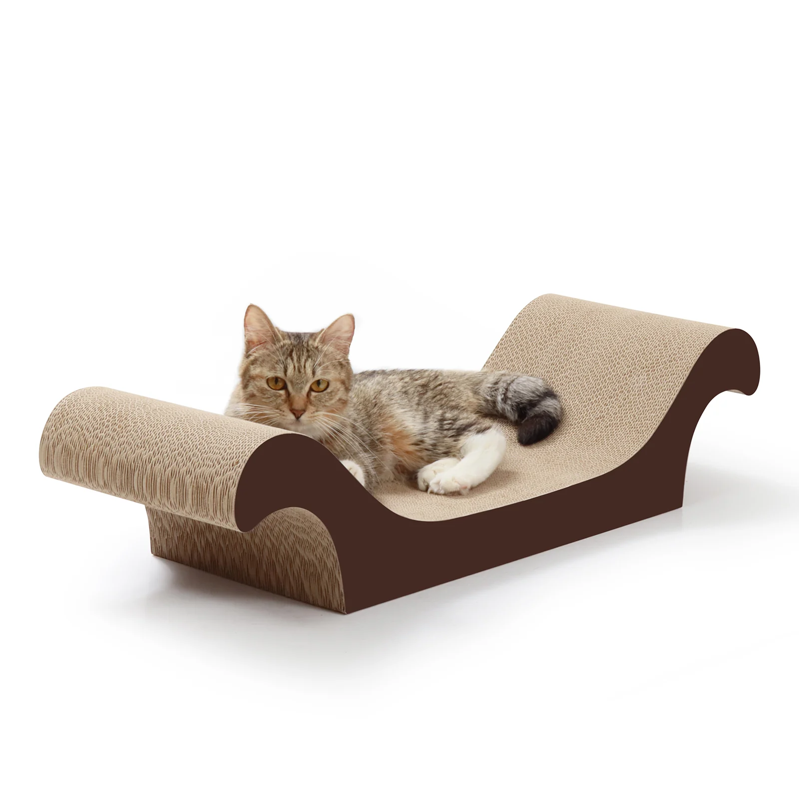 cat coffee table corrugated cardboard cat bed view 08 01