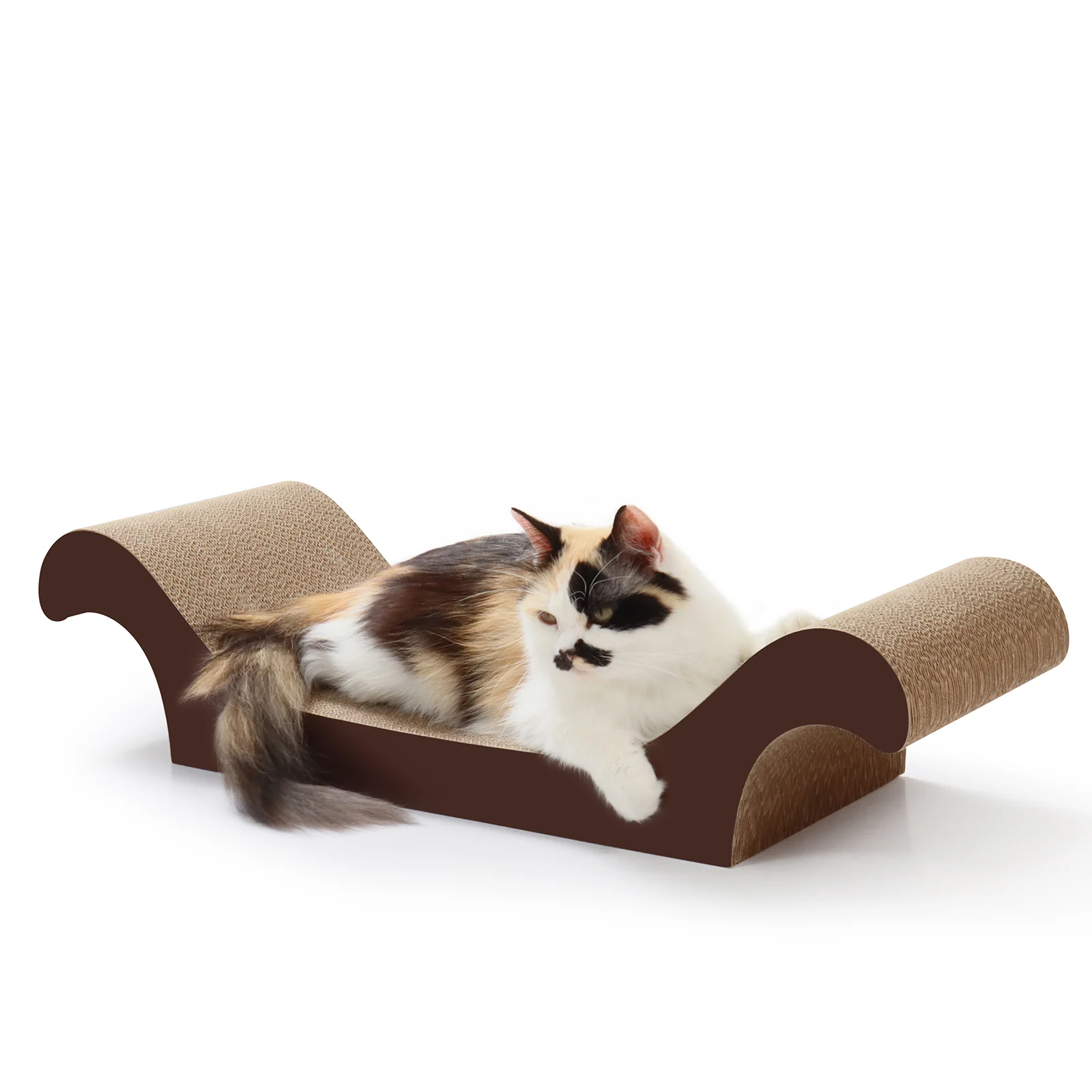 cat coffee table corrugated cardboard cat bed view 11 01