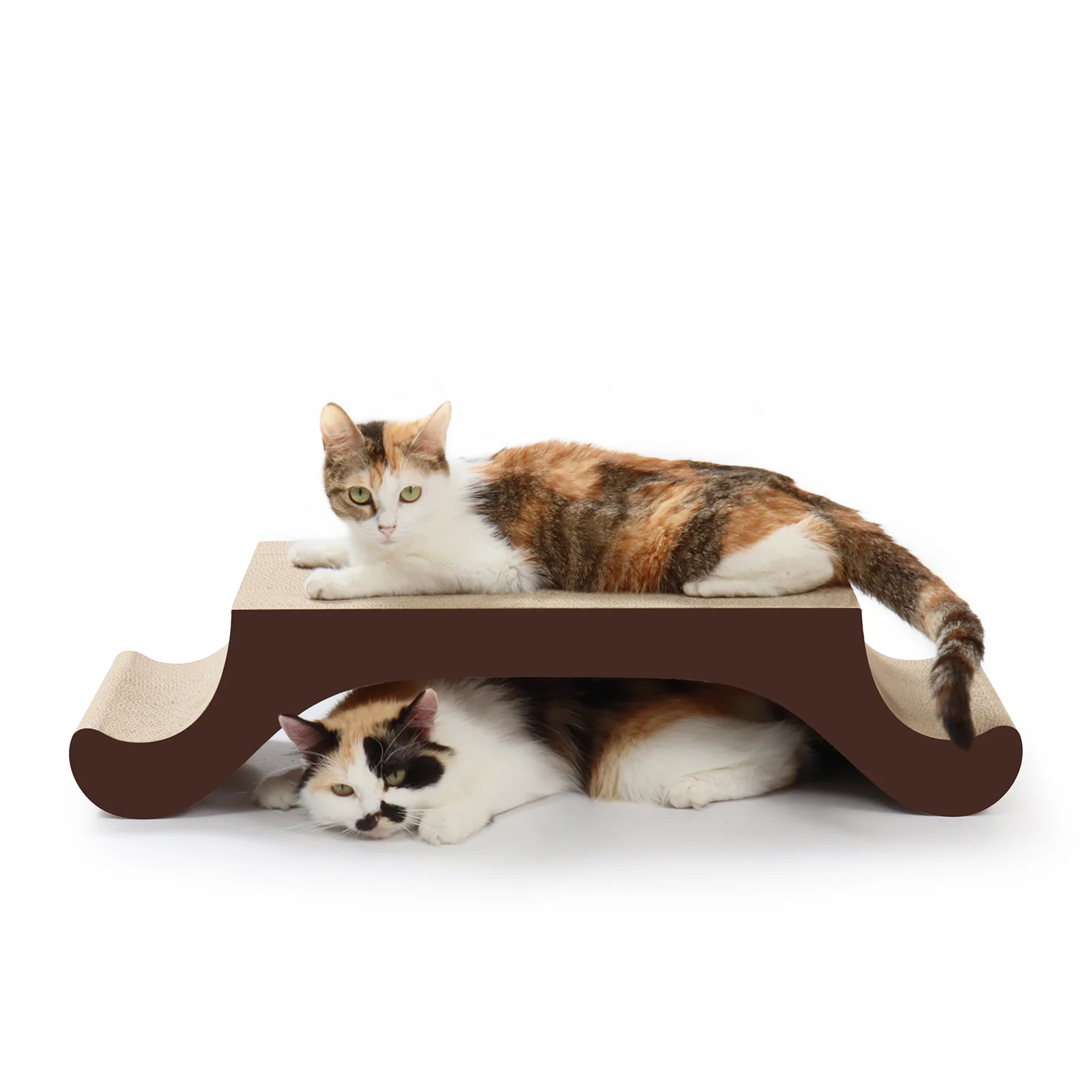 cat coffee table corrugated cardboard cat bed view 12 01