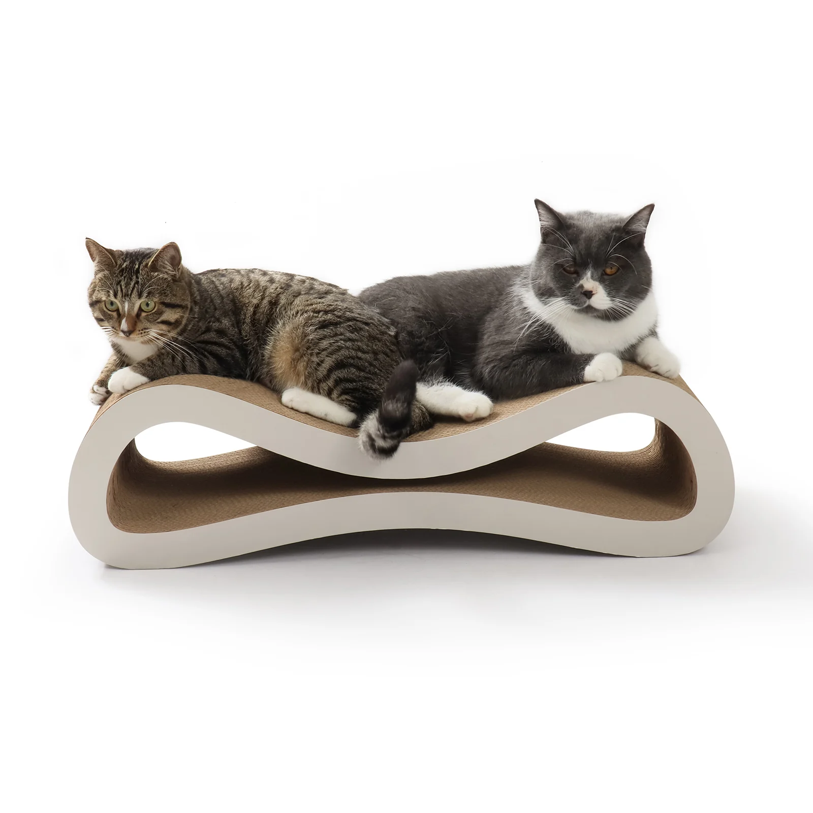b shaped cat bed corrugated cardboard cat bed view 07 01