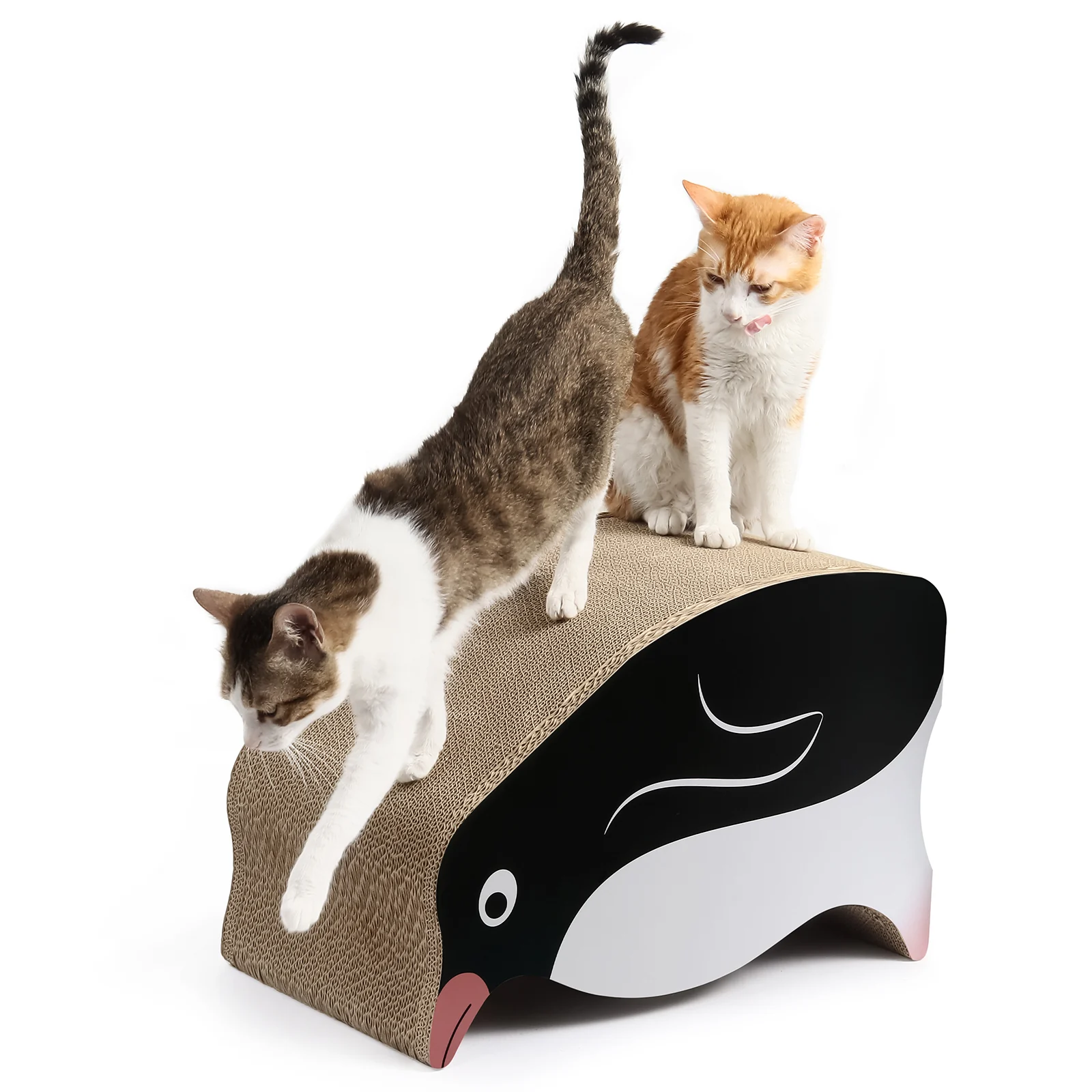 penguin cat house corrugated cardboard cat house view 05 01
