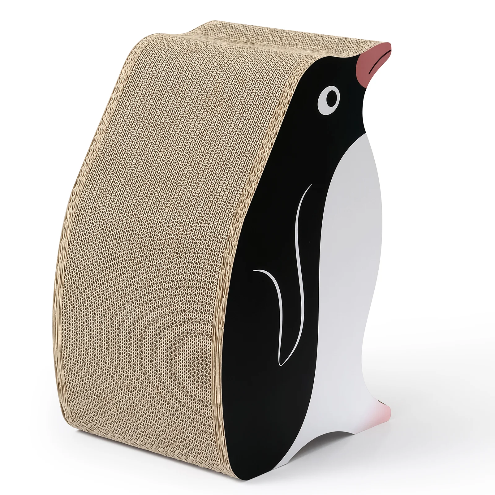 penguin cat house corrugated cardboard cat house view 07 01