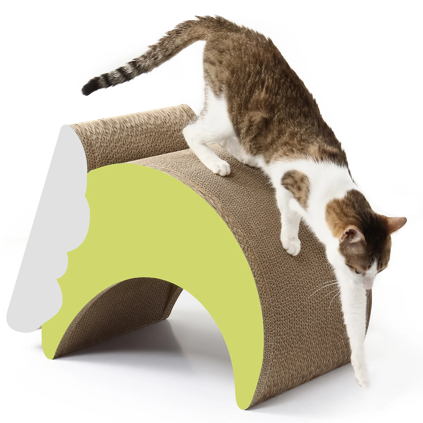 moon cat house corrugated cardboard cat house view 10 01