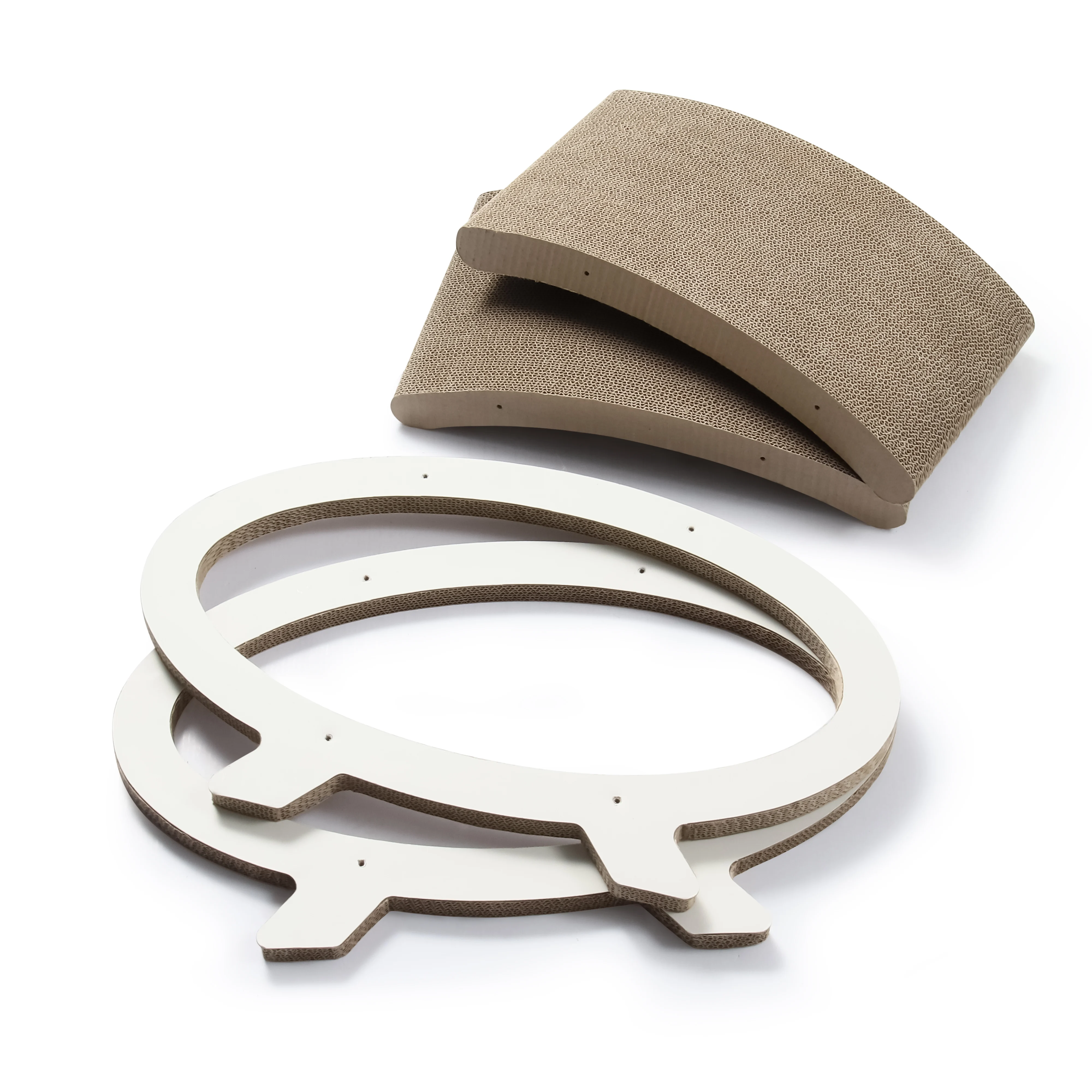 oval cat house corrugated cardboard cat house view 09 01