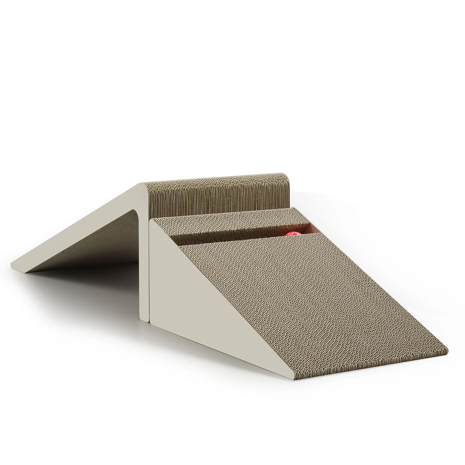 triangle interactive scratcher interactive corrugated cardboard cat scratcher view 05 01