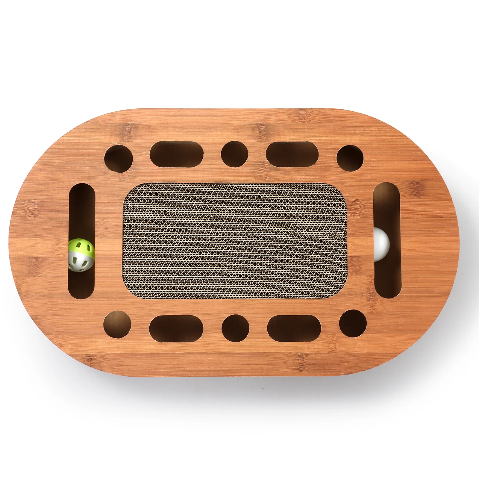 oval interactive scratcher interactive corrugated cardboard cat scratcher view 10 01